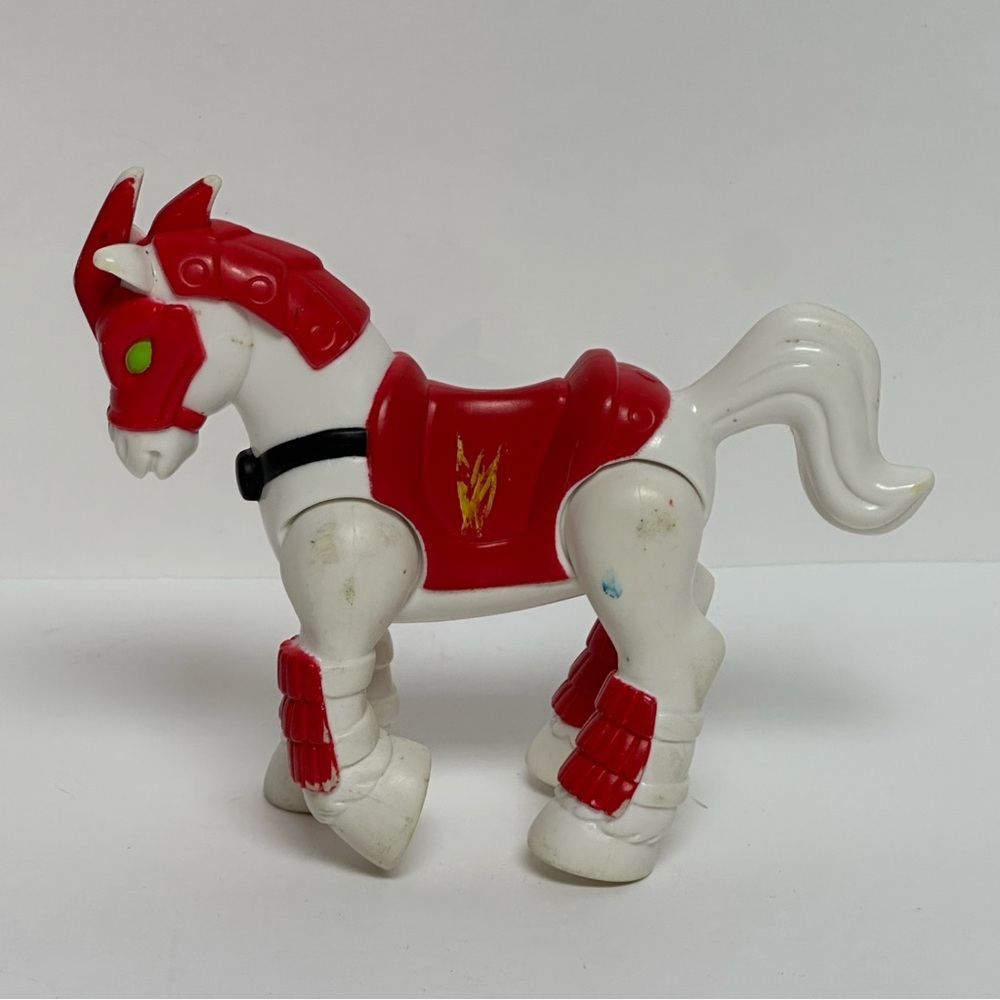 Imaginext White Red Ninja Samurai Horse Figure Fisher Price 2011